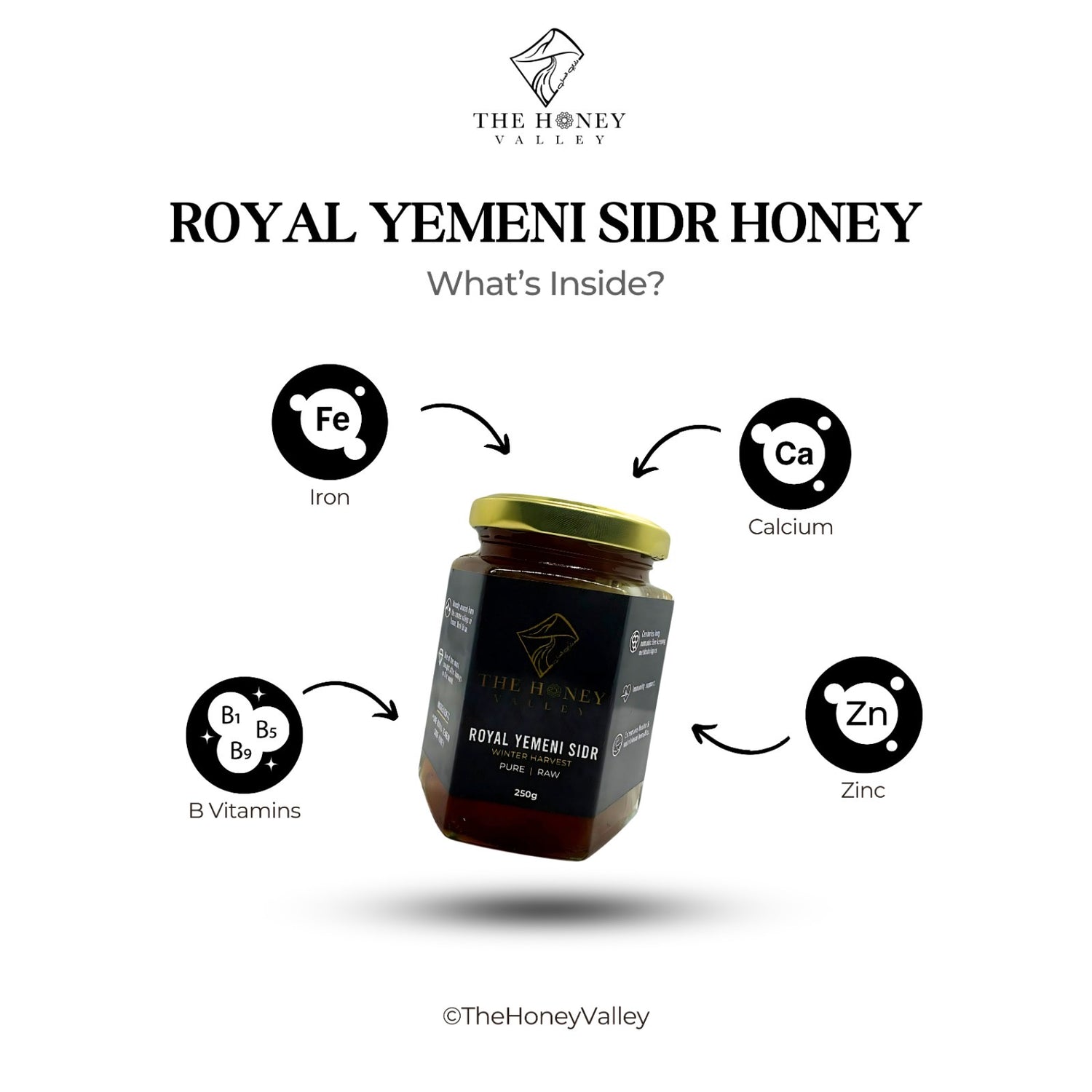 Pure Raw Royal Yemeni Sidr Honey Do’ani Malaki Winter Harvest (UK LAB TESTED)