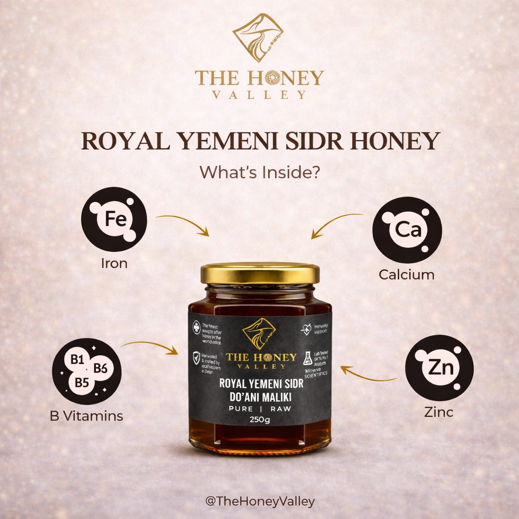 Pure Raw Royal Yemeni Sidr Honey Do’ani Malaki Winter Harvest (UK LAB TESTED)