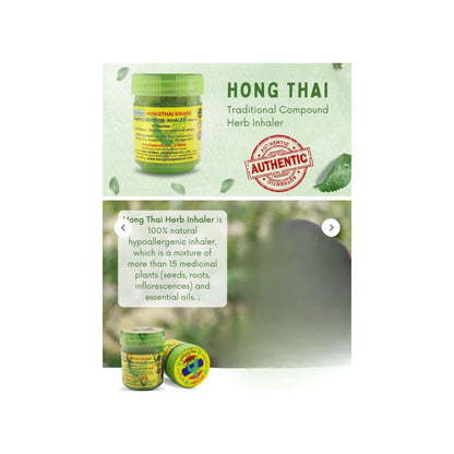 Hong Thai Organic Natural Inhaler And Decongestant 40G