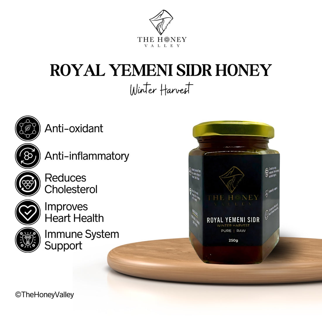 Pure Raw Royal Yemeni Sidr Honey Winter Harvest (UK LAB TESTED)