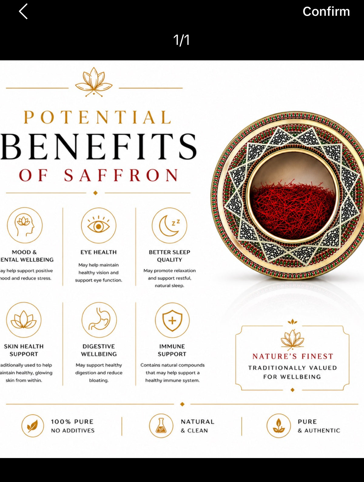Premium Afghani Saffron – Super Negin Grade | 1g