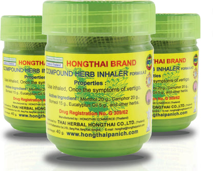 Hong Thai Organic Natural Inhaler And Decongestant 40G