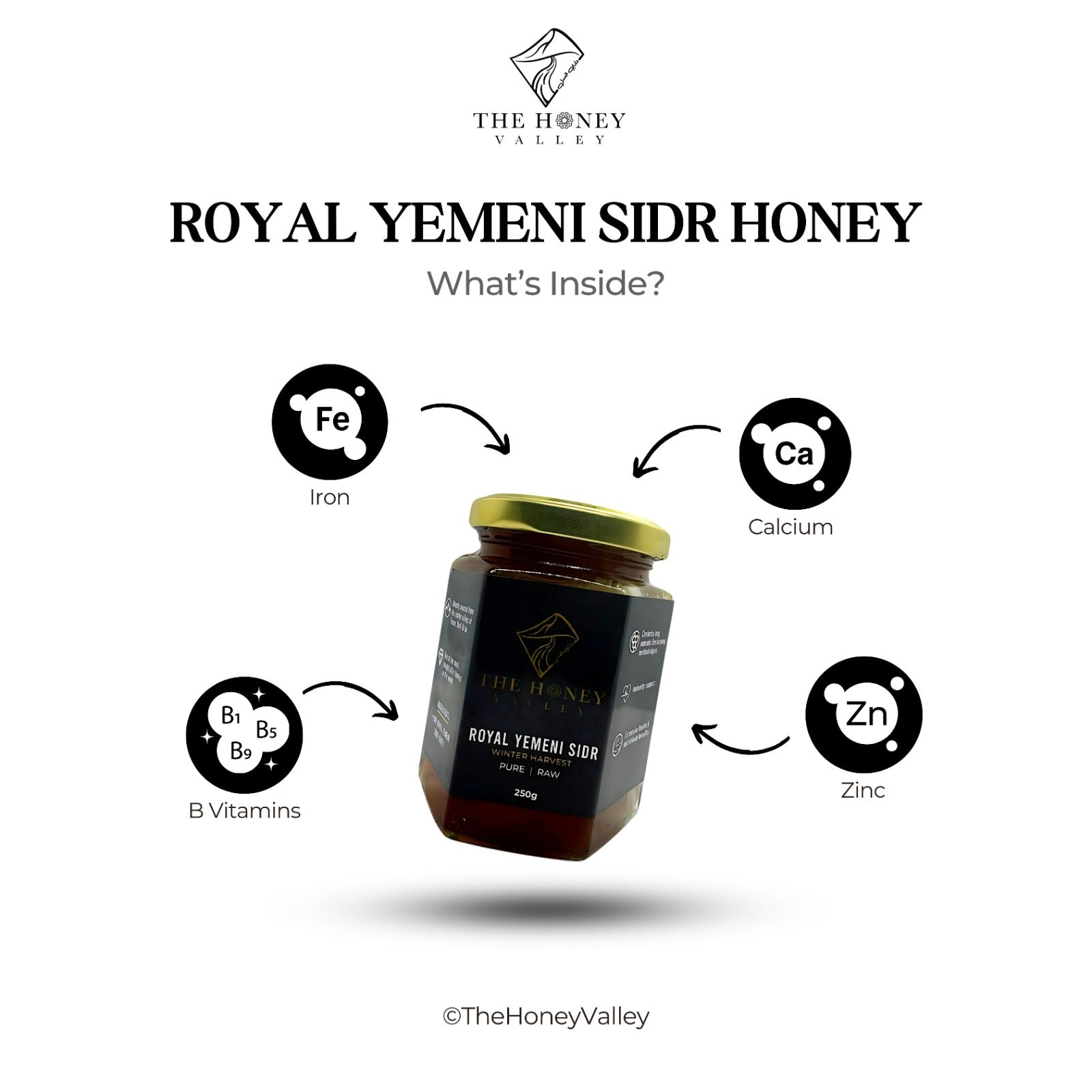 Pure Raw Royal Yemeni Sidr Honey Winter Harvest (UK LAB TESTED)