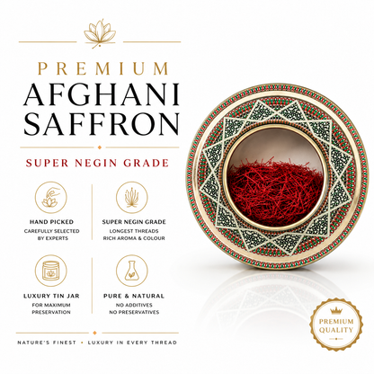 Premium Afghani Saffron – Super Negin Grade | 1g