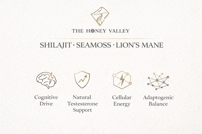 Potent Gold-Grade Shilajit, Sea Moss &amp; Lion’s Mane Capsules – Premium Formula (2 month supply)