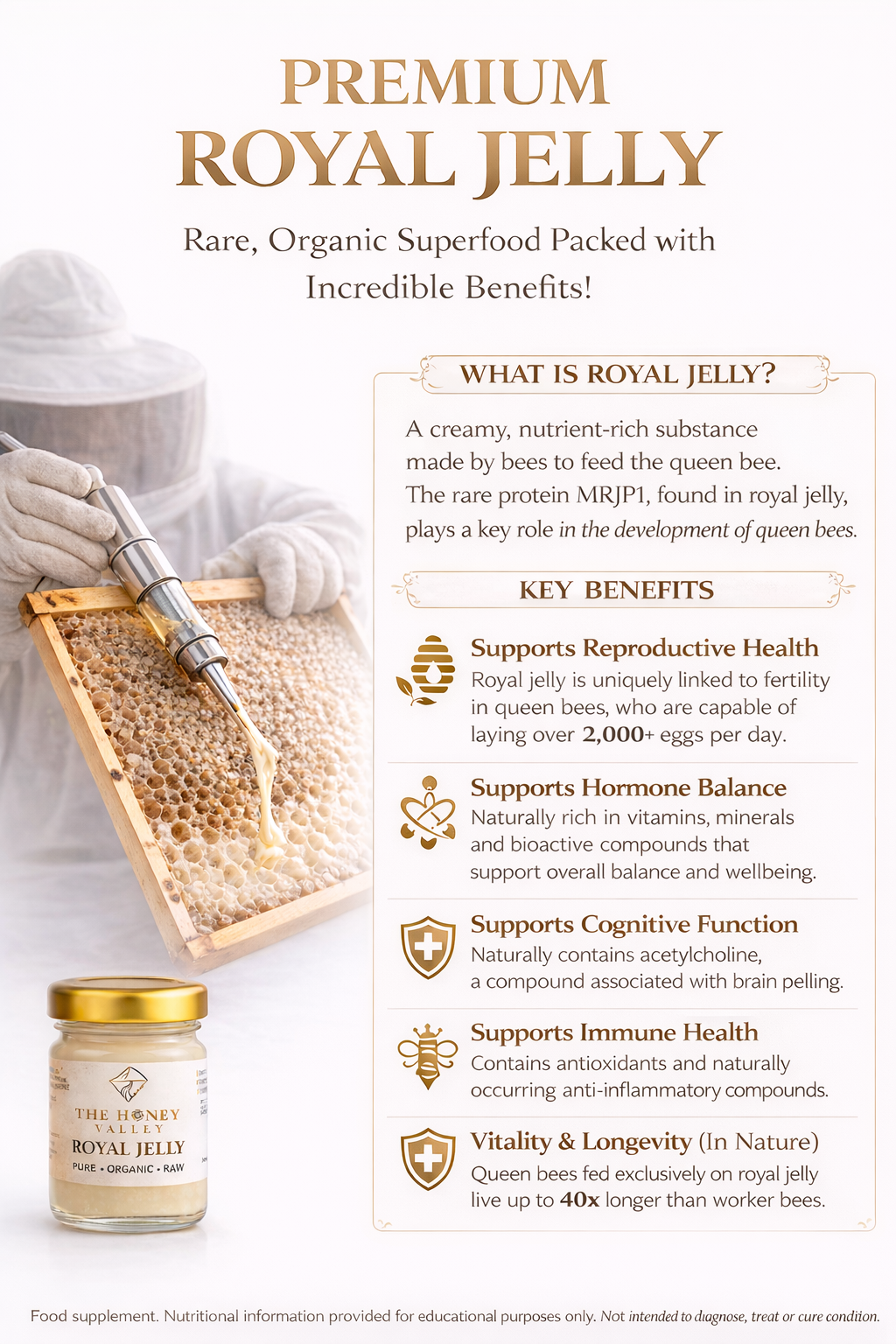 Premium Raw Royal Jelly – High Quality &amp; Fresh