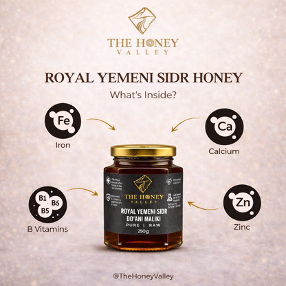 Pure Raw Royal Yemeni Sidr Honey Do’ani Malaki Winter Harvest (UK LAB TESTED)